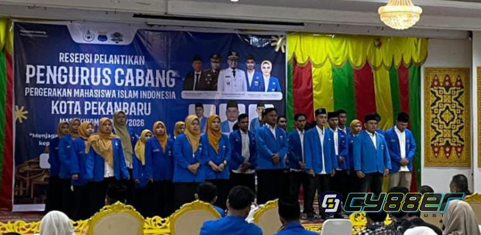 Pengurus Cabang PMII Kota Pekanbaru Masa Khidmah 2025–2026 Resmi Dilantik di Gedung LAM Provinsi Riau